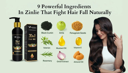 9 Powerful Ingredients in Zinlie That Fight Hair Fall Naturally